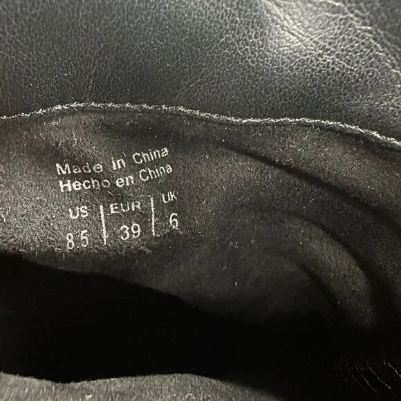 Aldo Black Ankle Boots Booties Heels Sevayn Suede Black Size 8.5 - Picture 6 of 8